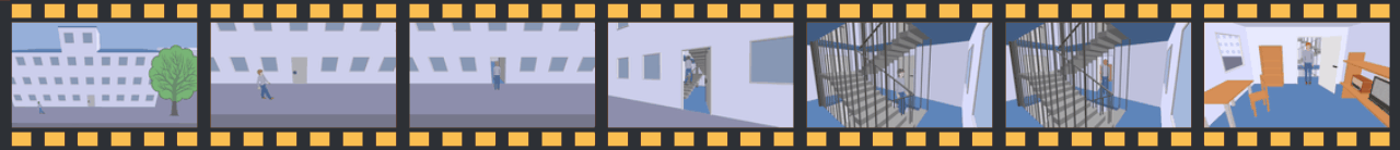 Gebäude-Filmstreifen